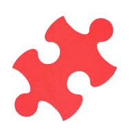 Red Puzzle Mats